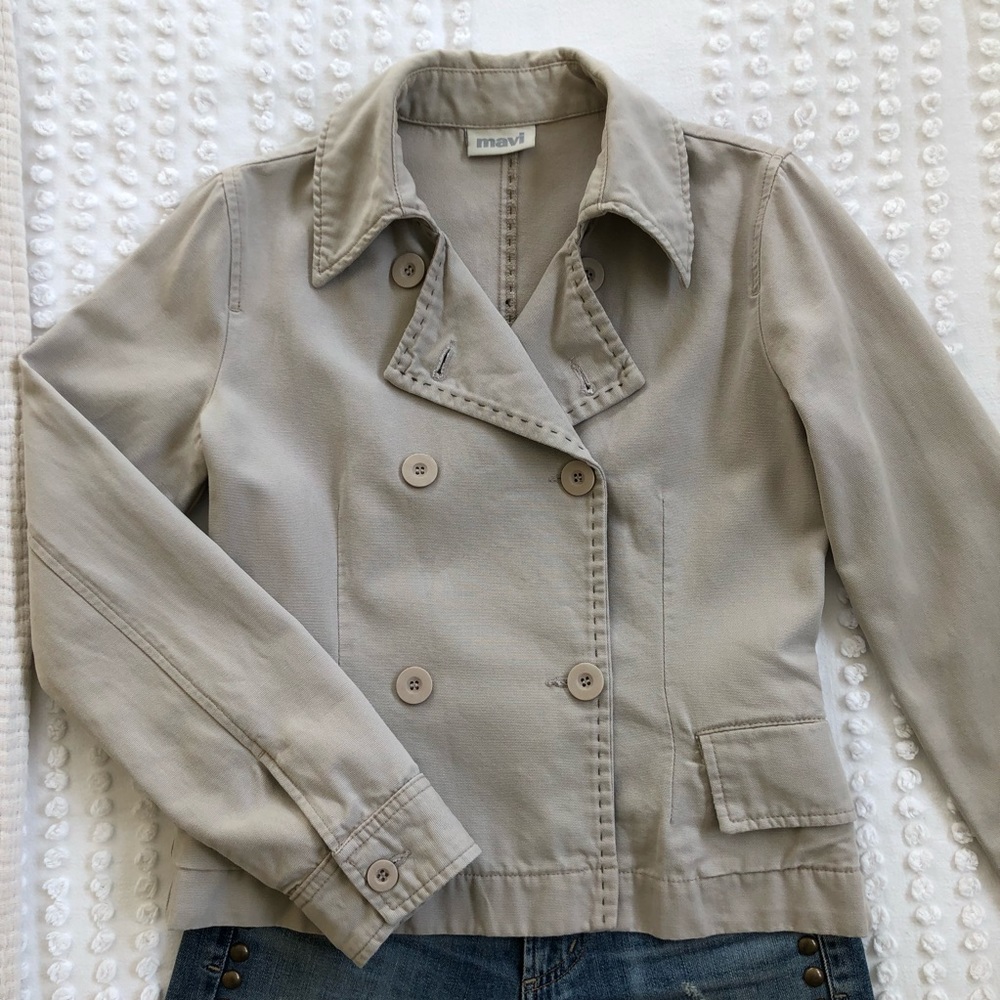 Mavi Hillary Cotton Peacoat